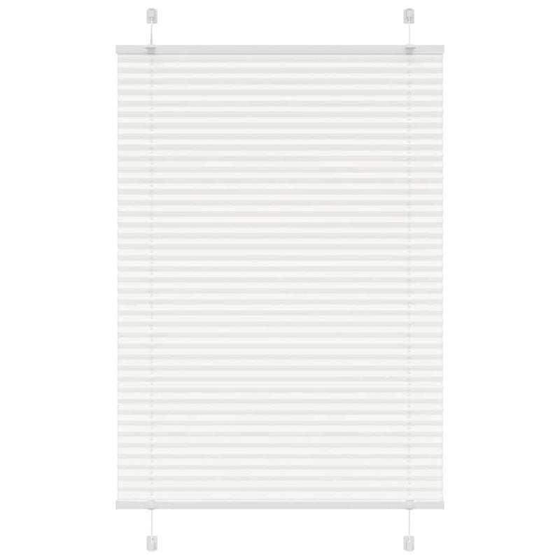 Roleta plisowana biała 85x100 cm Szerokość tkaniny 84,4 cm vidaXL