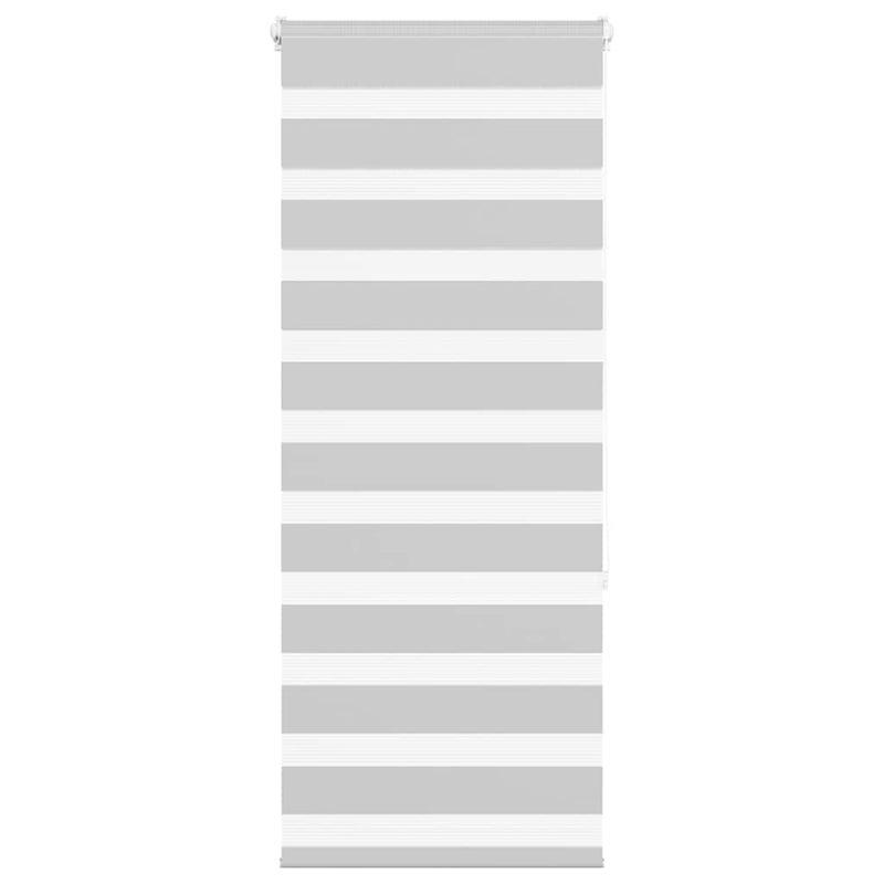 Roleta zebra, jasnoszara, szerokość tkaniny 60,9 cm, poliester vidaXL