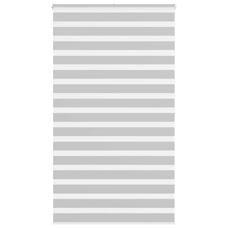 Roleta zebra, jasnoszara, szerokość tkaniny 130,9cm, poliester vidaXL