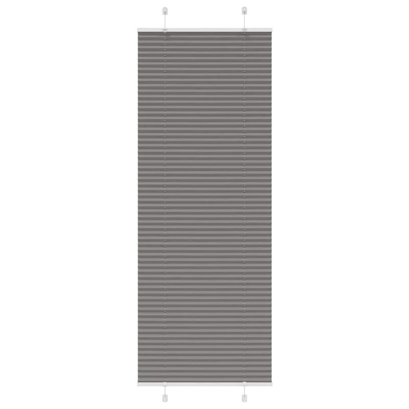 Roleta plisowana antracytowa 75x200 cm Szerokość tkaniny 74,4cm vidaXL