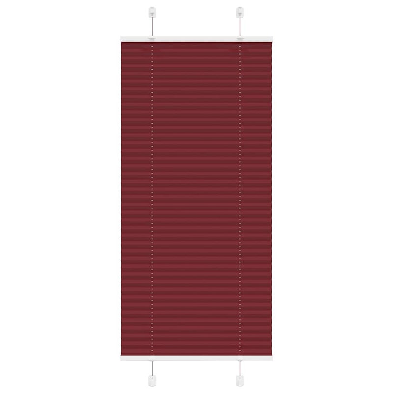Roleta plisowana Bordowy Czerwony 60x150 cm Szerokość tkaniny vidaXL