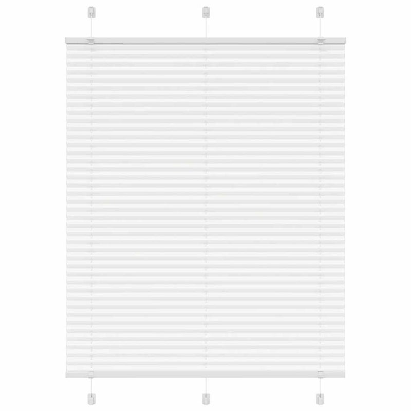 Roleta plisowana biała 110x100 cm Szerokość tkaniny 109,4 cm vidaXL