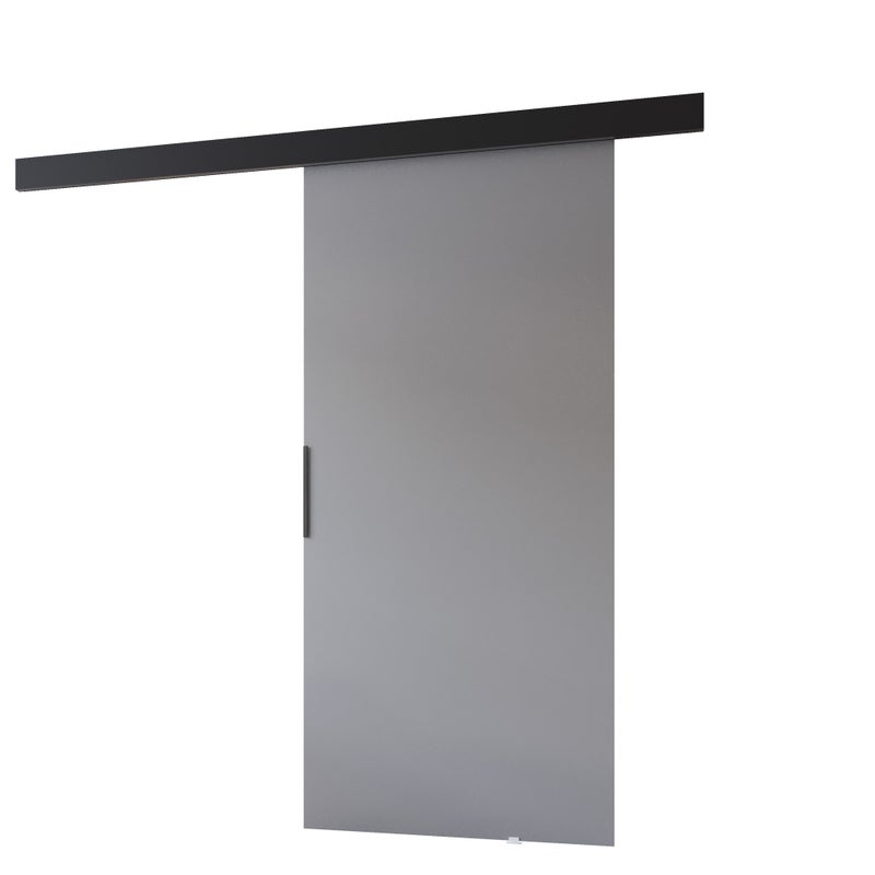 Drzwi przesuwne wewnętrzne PRIM A 86 cm szary /czarny.