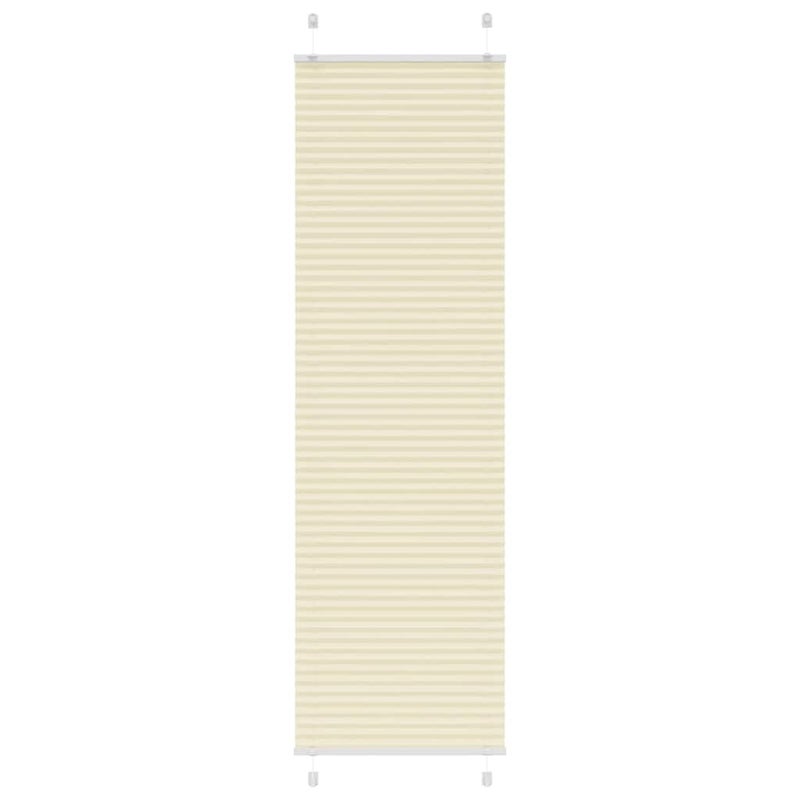 Roleta plisowana kremowa 55x200 cm Szerokość tkaniny 54,4cm vidaXL