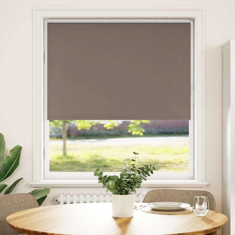 Roleta zaciemniająca kawowa 95x130 cm Szerokość tkaniny vidaXL