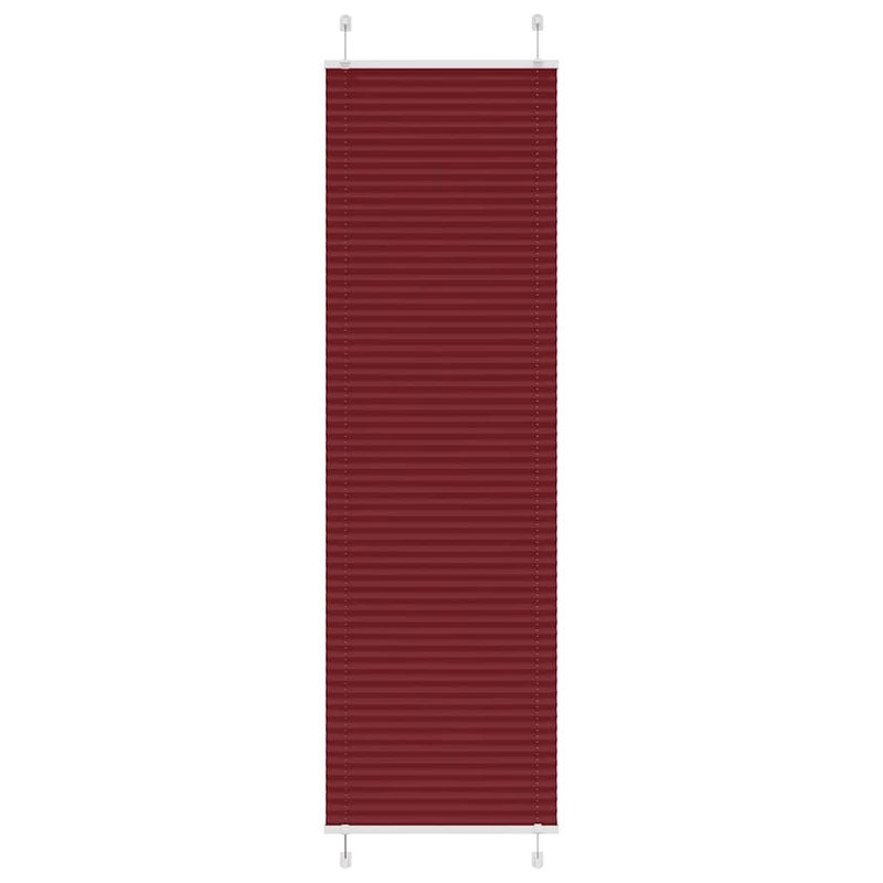 Roleta plisowana Bordowy Czerwony 60x200 cm Szerokość tkaniny vidaXL