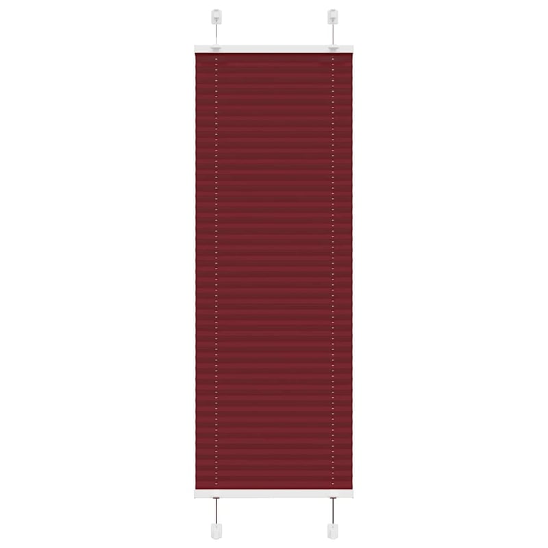 Roleta plisowana Bordowy Czerwony 40x100 cm Szerokość tkaniny vidaXL
