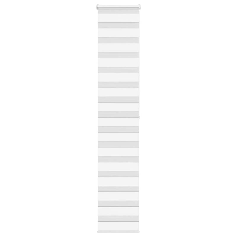 Roleta zebra, biała, szerokość tkaniny 40,9 cm, poliester vidaXL