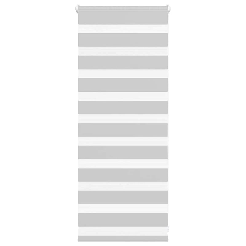 Roleta zebra, jasnoszara, szerokość tkaniny 60,9 cm, poliester vidaXL