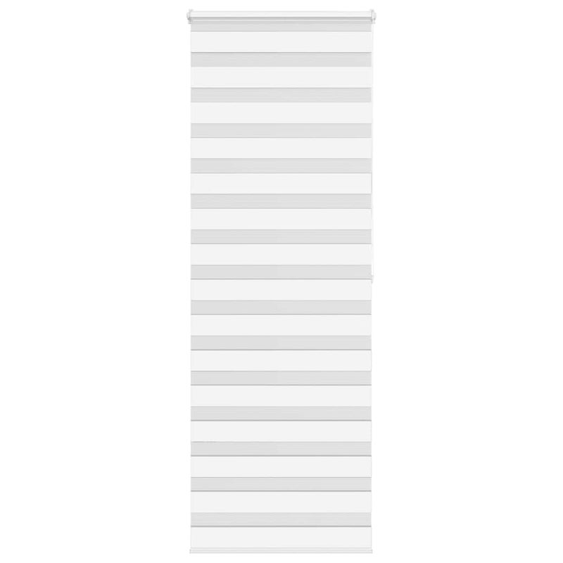 Roleta zebra, biała, szerokość tkaniny 65,9 cm, poliester vidaXL