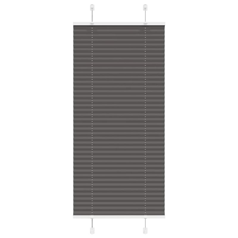 Roleta plisowana czarna 65x100 cm Szerokość tkaniny 64,4cm vidaXL