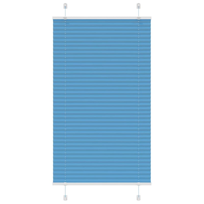 Roleta plisowana niebieska 75x150 cm Szerokość tkaniny 74,4 cm vidaXL
