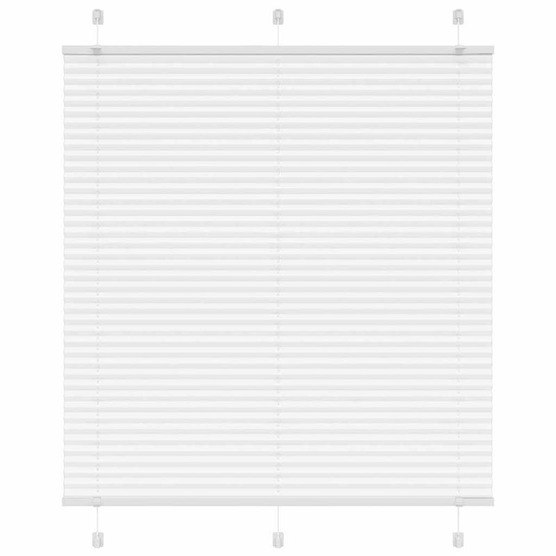 Roleta plisowana biała 120x150 cm Szerokość tkaniny 119,4 cm vidaXL