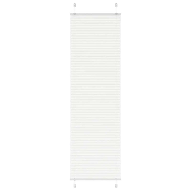 Roleta plisowana biała 65x200 cm Szerokość tkaniny 64,4cm vidaXL
