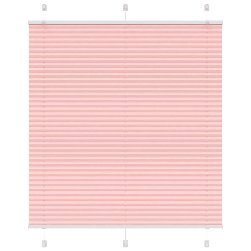 Roleta plisowana różowa 120x100 cm Szerokość tkaniny 119,4 cm vidaXL
