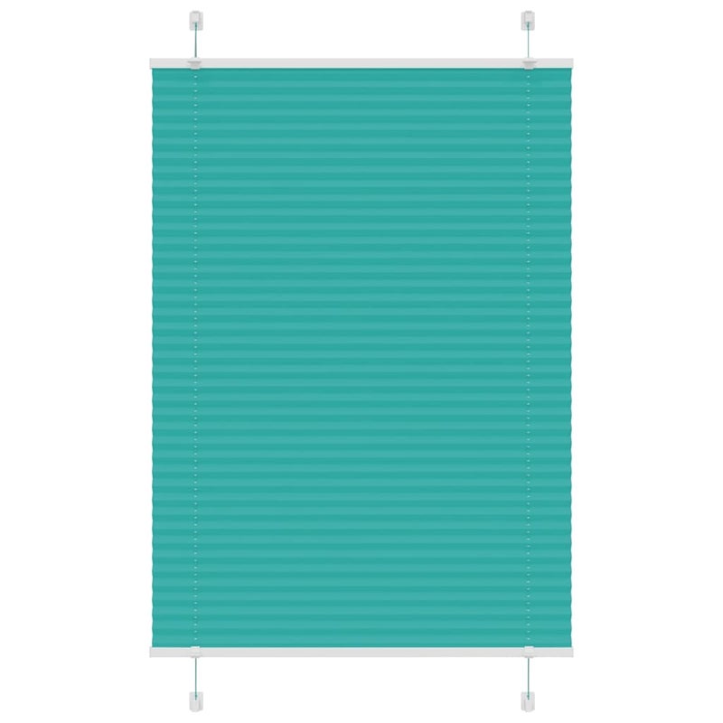 Roleta plisowana Zielony Benzyna 90x100 cm Szerokość tkaniny vidaXL