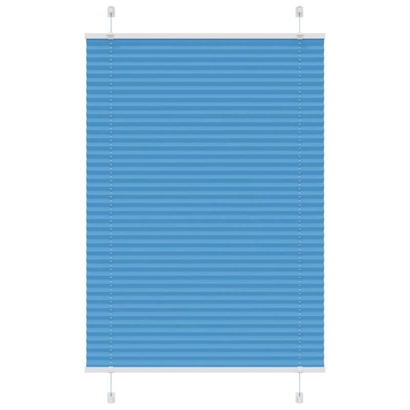 Roleta plisowana niebieska 90x150 cm Szerokość tkaniny 89,4 cm vidaXL