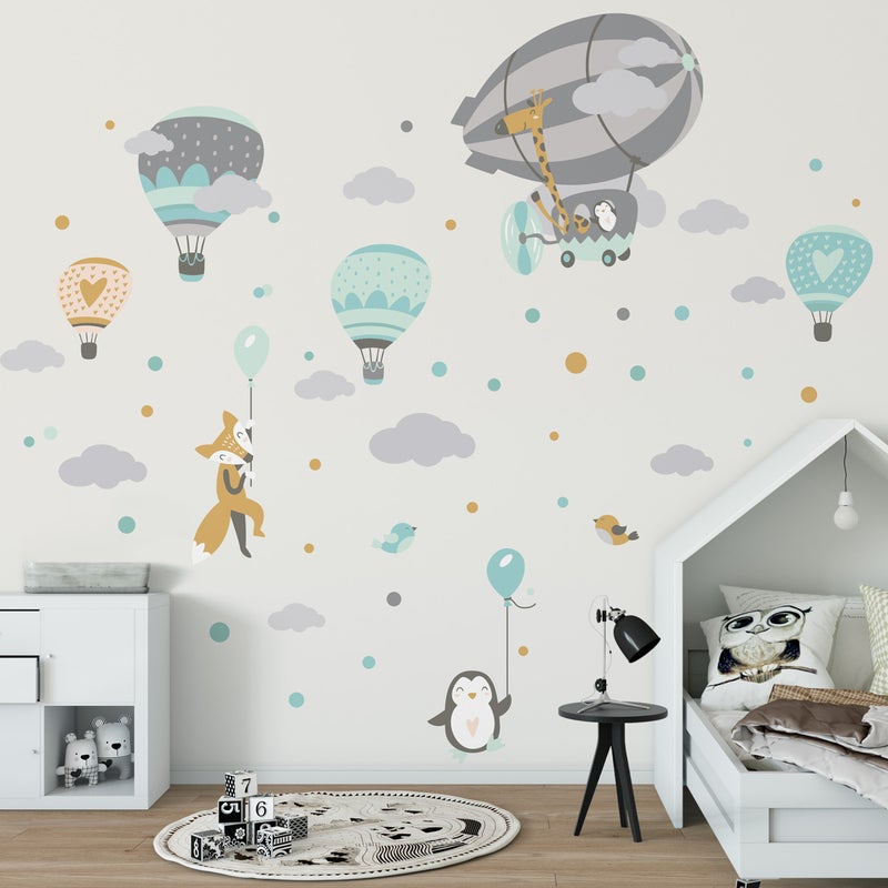 Naklejka tablicowa kredowa – ścieralna naklejka ścienna – DINOZAUR – 40x35cm