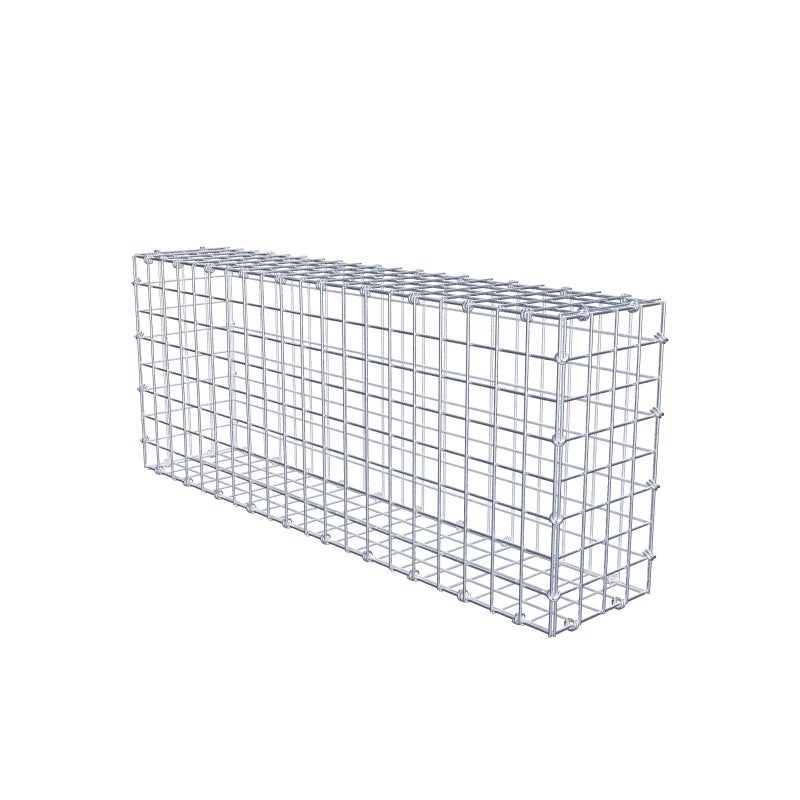 Gabion 100 cm x 40 cm x 20 cm (dł. x wys. x gł.), rozmiar oczek 5 x 5 cm, pierścień spiralny
