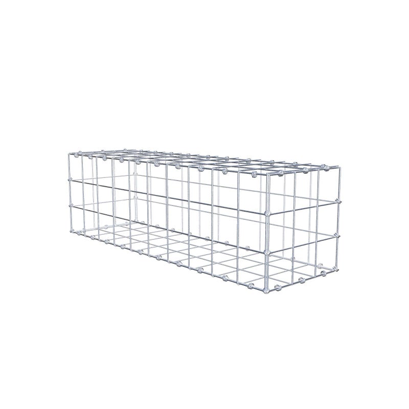 Gabion 100 cm x 30 cm x 30 cm (dł. x wys. x gł.), rozmiar oczek 10 x 10 cm, pierścień spiralny