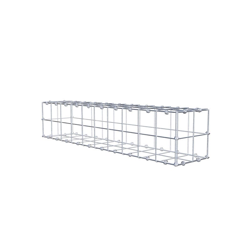 Gabion 100 cm x 20 cm x 20 cm (dł. x wys. x gł.), rozmiar oczka 10 x 10 cm, pierścień spiralny