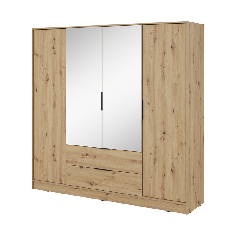 Szafa, ręcznie robiona, dąb, 206 x 200 x 51 cm