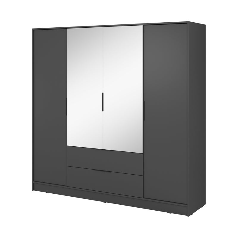 Szafa grafitowa, 206 x 200 x 51 cm