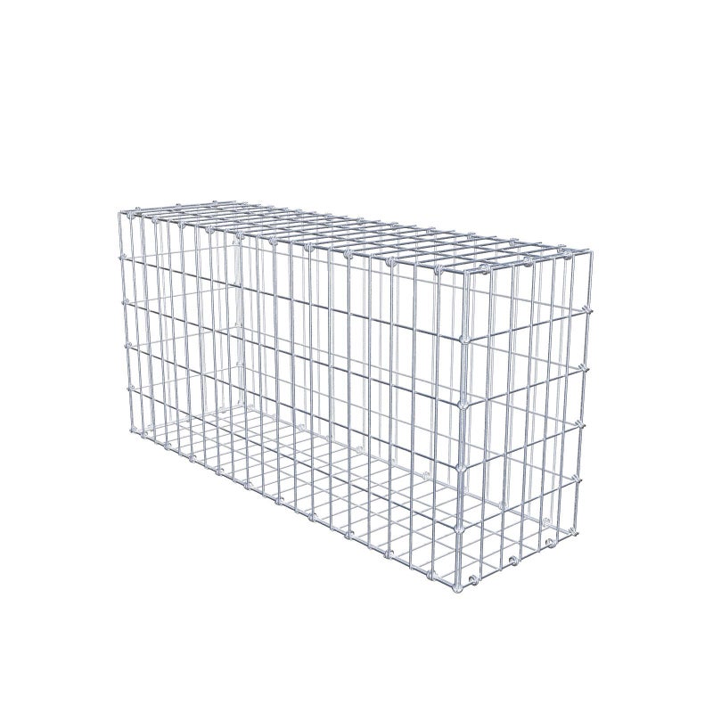 Gabion 100 cm x 50 cm x 30 cm (dł. x wys. x gł.), rozmiar oczek 5 x 10 cm, pierścień spiralny