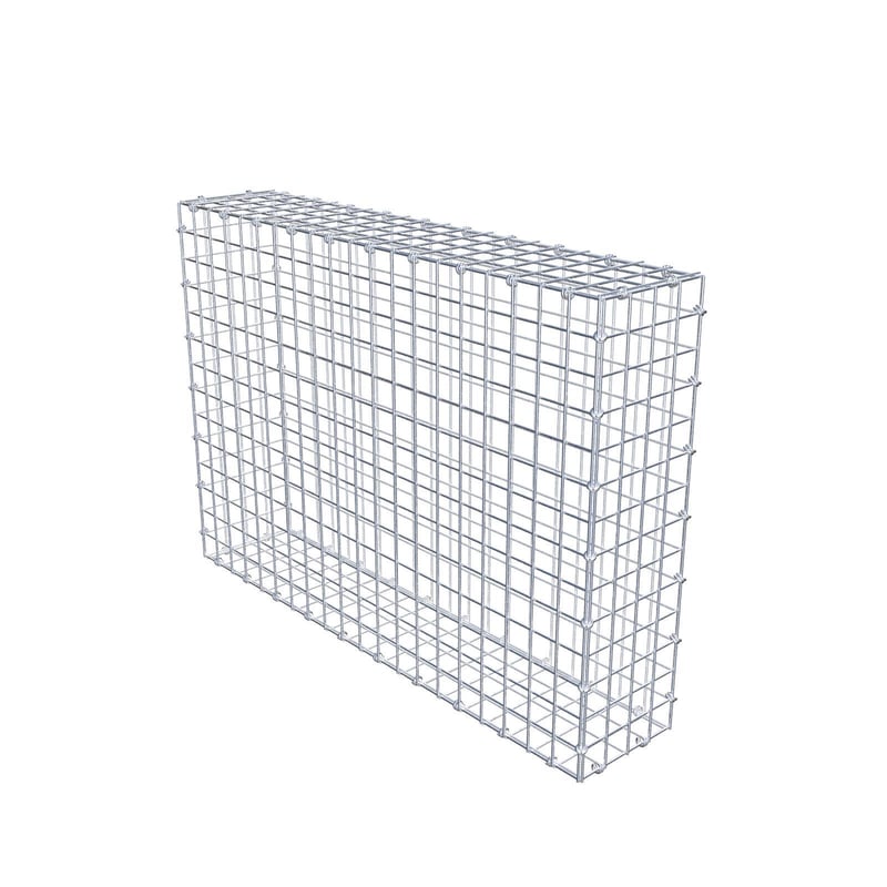 Gabion 100 cm x 70 cm x 20 cm (dł. x wys. x gł.), rozmiar oczka 5 x 5 cm, pierścień spiralny