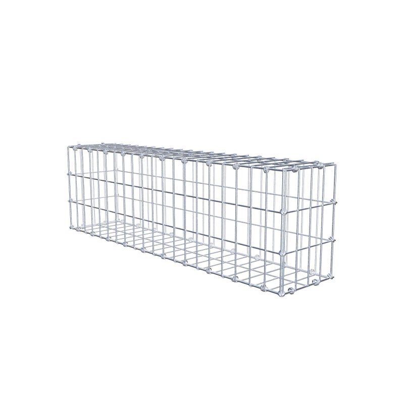 Gabion 100 cm x 30 cm x 20 cm (dł. x wys. x gł.), rozmiar oczek 5 x 10 cm, pierścień spiralny