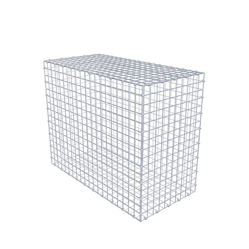 Gabion 100 cm x 80 cm x 50 cm (dł. x wys. x gł.), rozmiar oczek 5 x 5 cm, pierścień spiralny