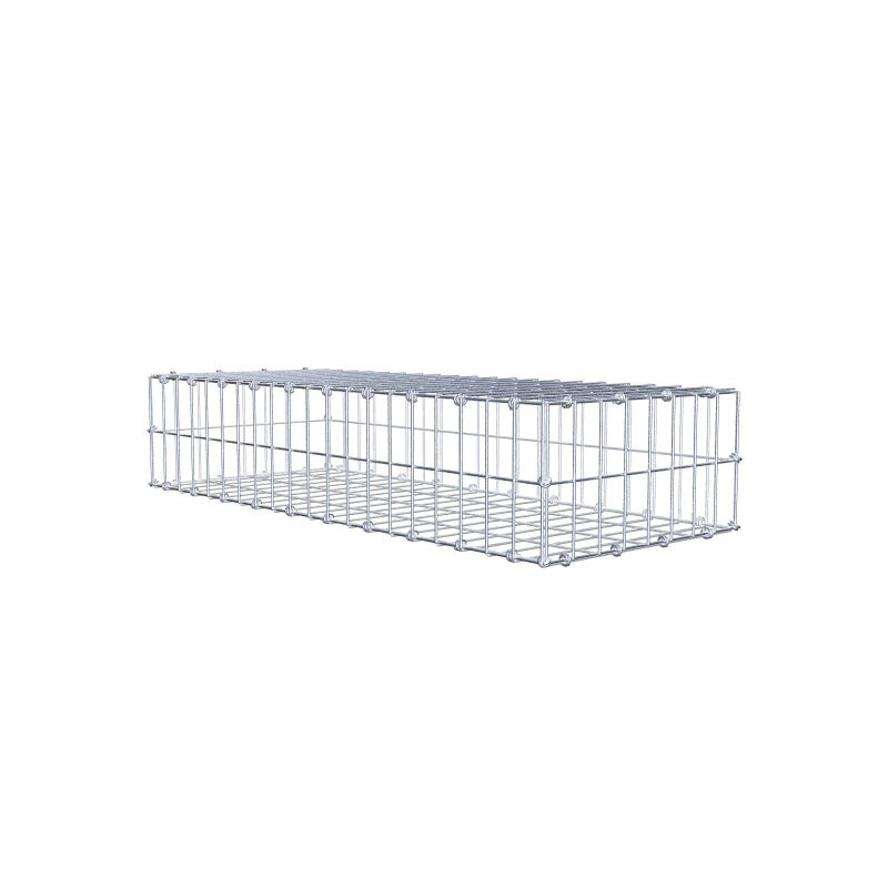 Gabion 100 cm x 20 cm x 40 cm (dł. x wys. x gł.), rozmiar oczek 5 x 10 cm, pierścień spiralny
