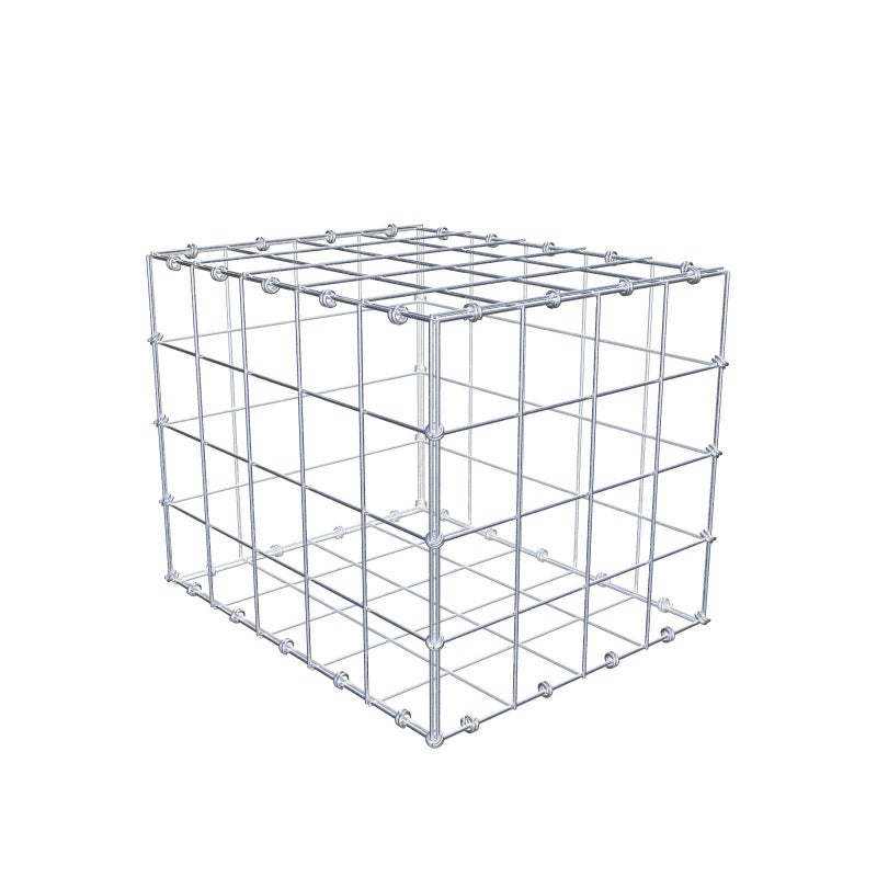 Gabion 50 cm x 40 cm x 40 cm (dł. x wys. x gł.), rozmiar oczek 10 x 10 cm, pierścień spiralny