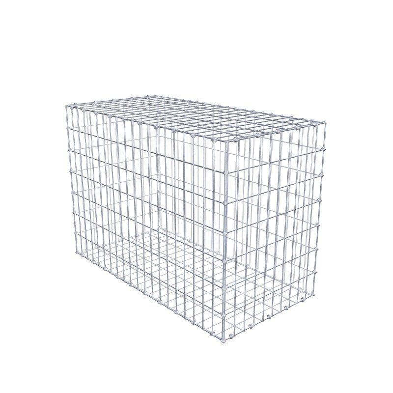 Gabion 100 cm x 70 cm x 50 cm (dł. x wys. x gł.), rozmiar oczek 5 x 10 cm, pierścień spiralny
