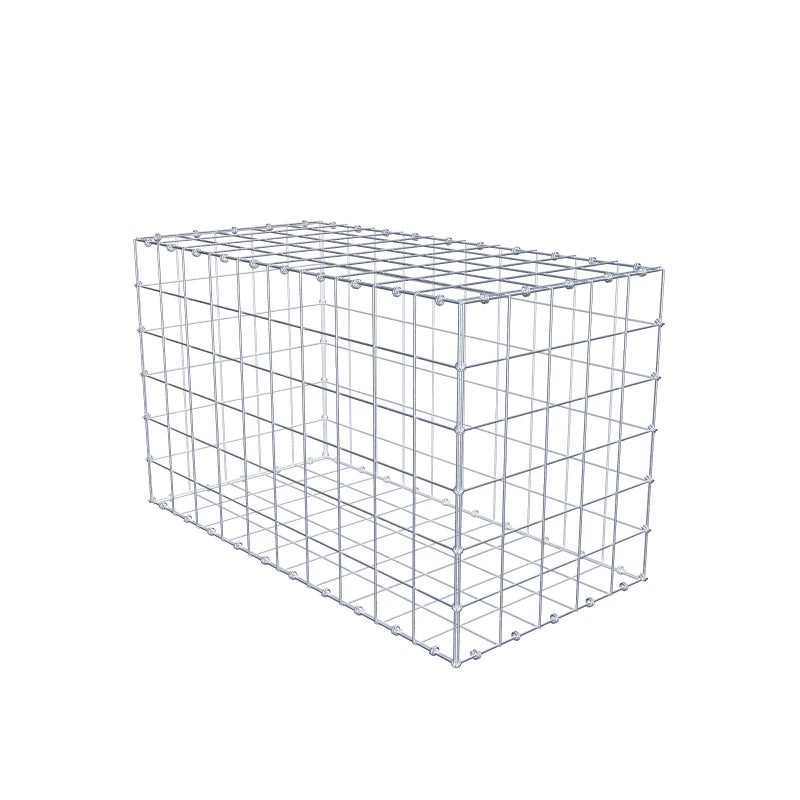 Gabion 100 cm x 60 cm x 50 cm (dł. x wys. x gł.), rozmiar oczka 10 x 10 cm, pierścień spiralny