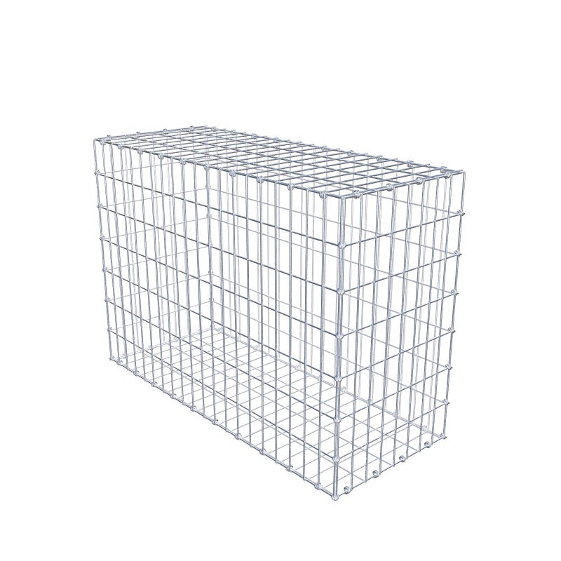 Gabion 100 cm x 70 cm x 40 cm (dł. x wys. x gł.), rozmiar oczek 5 x 10 cm, pierścień spiralny