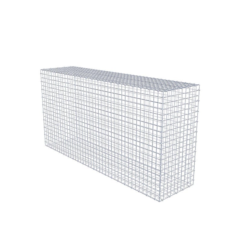 Gabion 200 cm x 100 cm x 50 cm (dł. x wys. x gł.), rozmiar oczek 5 x 5 cm, pierścień spiralny
