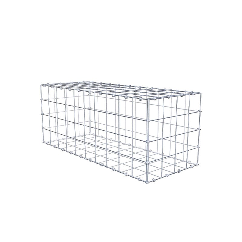 Gabion 100 cm x 40 cm x 40 cm (dł. x wys. x gł.), rozmiar oczek 10 x 10 cm, pierścień spiralny