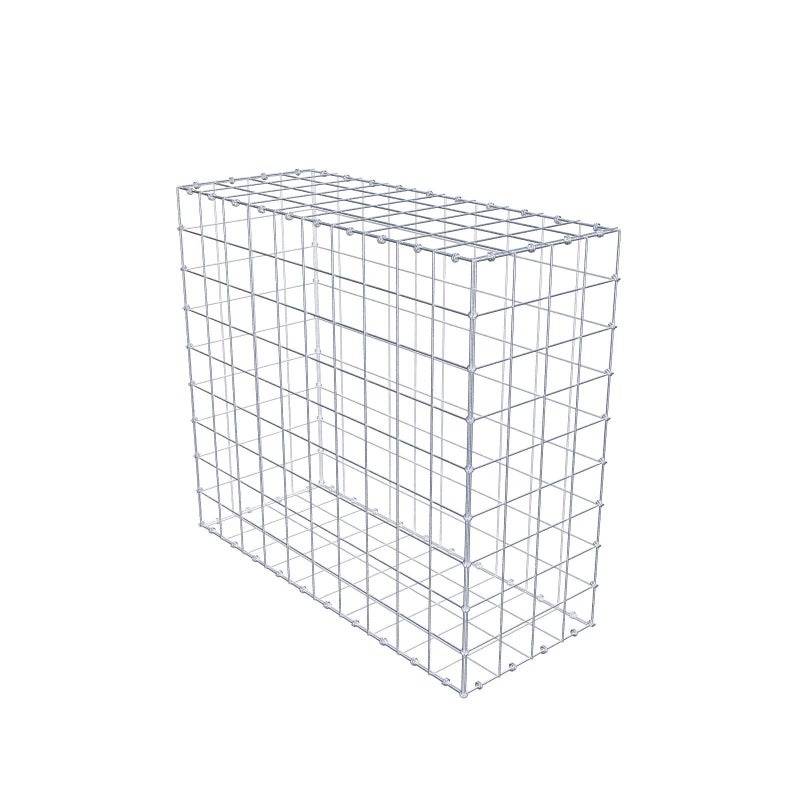 Gabion 100 cm x 90 cm x 40 cm (dł. x wys. x gł.), rozmiar oczka 10 x 10 cm, pierścień spiralny