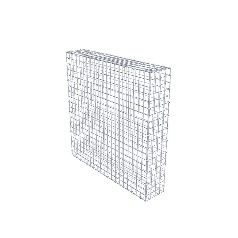 Gabion 100 cm x 100 cm x 20 cm (dł. x wys. x gł.), rozmiar oczek 5 x 5 cm, pierścień spiralny