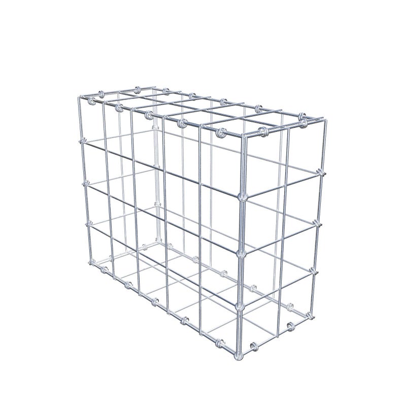 Gabion 50 cm x 40 cm x 20 cm (dł. x wys. x gł.), rozmiar oczka 10 x 10 cm, pierścień spiralny