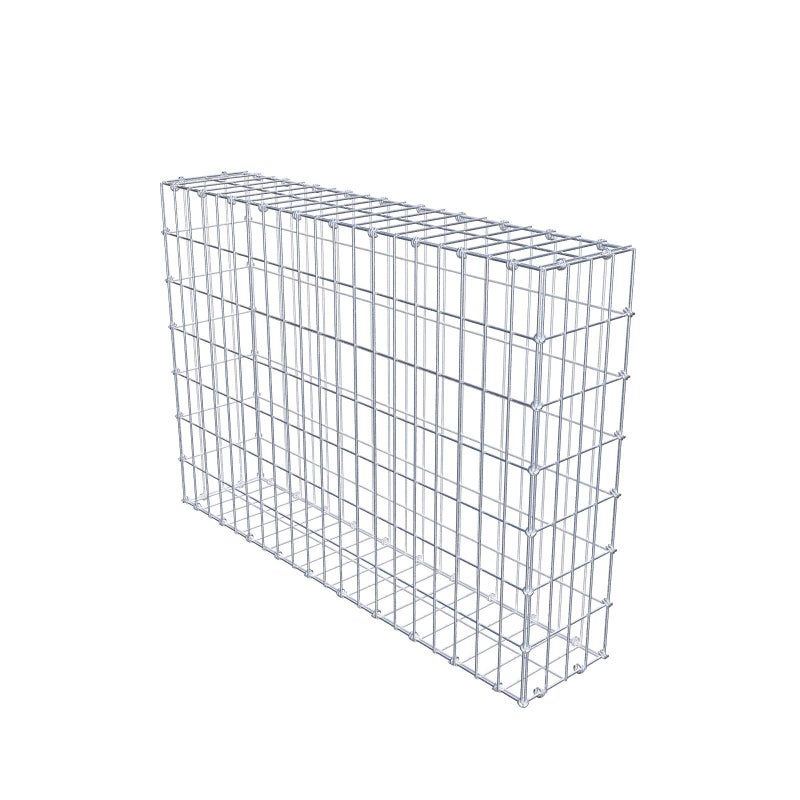 Gabion 100 cm x 70 cm x 20 cm (dł. x wys. x gł.), rozmiar oczek 5 x 10 cm, pierścień spiralny