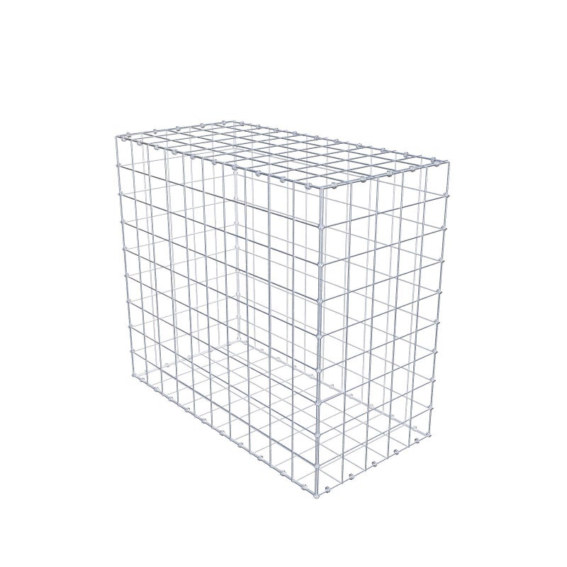 Gabion 100 cm x 90 cm x 50 cm (dł. x wys. x gł.), rozmiar oczka 10 x 10 cm, pierścień spiralny