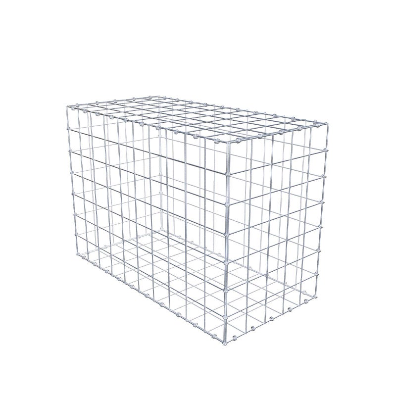 Gabion 100 cm x 70 cm x 50 cm (dł. x wys. x gł.), rozmiar oczka 10 x 10 cm, pierścień spiralny