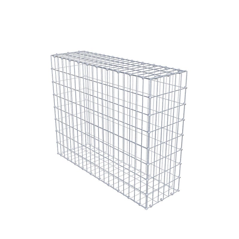 Gabion 100 cm x 80 cm x 30 cm (dł. x wys. x gł.), rozmiar oczek 5 x 10 cm, pierścień spiralny