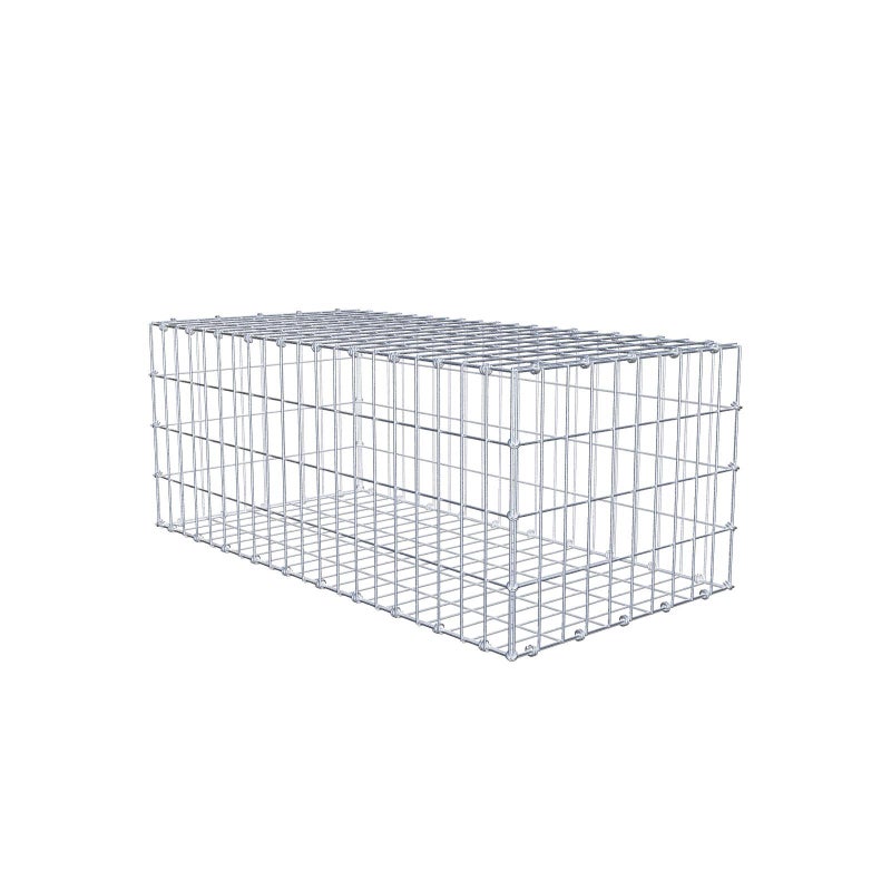 Gabion 100 cm x 40 cm x 50 cm (dł. x wys. x gł.), rozmiar oczek 5 x 10 cm, pierścień spiralny