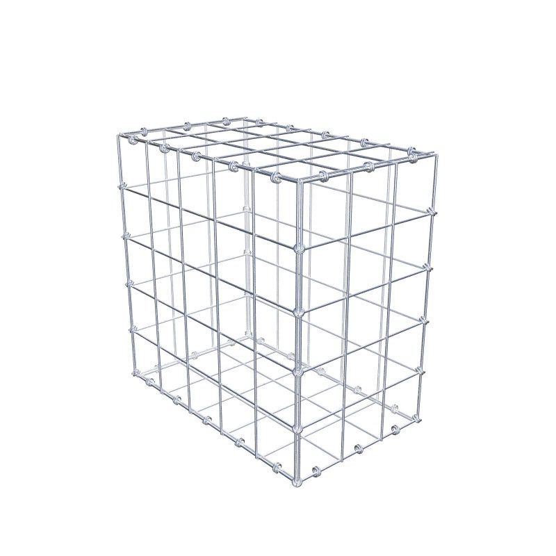 Gabion 50 cm x 50 cm x 30 cm (dł. x wys. x gł.), rozmiar oczka 10 x 10 cm, pierścień spiralny