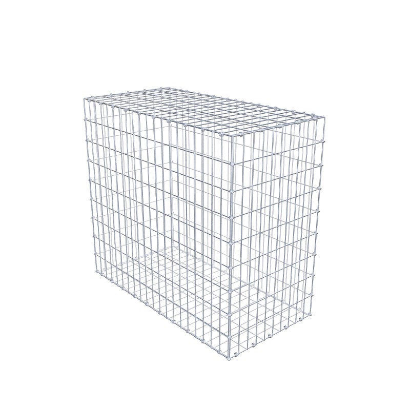 Gabion 100 cm x 90 cm x 50 cm (dł. x wys. x gł.), rozmiar oczek 5 x 10 cm, pierścień spiralny