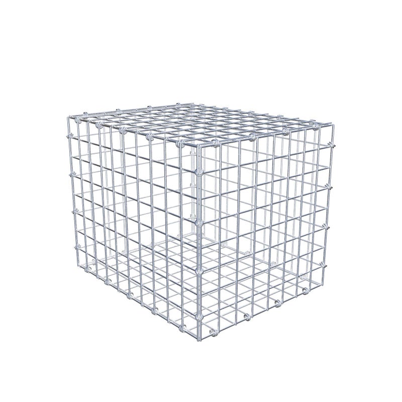 Gabion 50 cm x 40 cm x 40 cm (dł. x wys. x gł.), rozmiar oczek 5 x 10 cm, pierścień spiralny