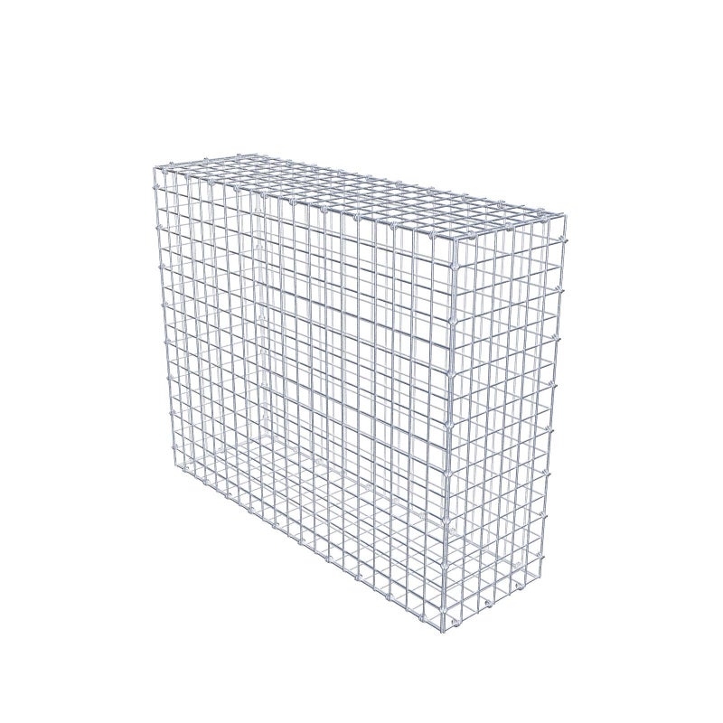 Gabion 100 cm x 80 cm x 30 cm (dł. x wys. x gł.), rozmiar oczek 5 x 5 cm, pierścień spiralny